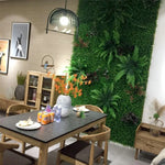 panneaux végétaux artificiels feuillage vert dense texture naturelle décoratif ence patio jardinintérieur