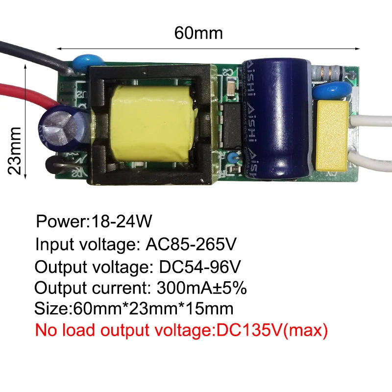 transformateurs led alimentation 1w 3w 4w 7w 8w 12w 15w 18w 20w 25w 36w