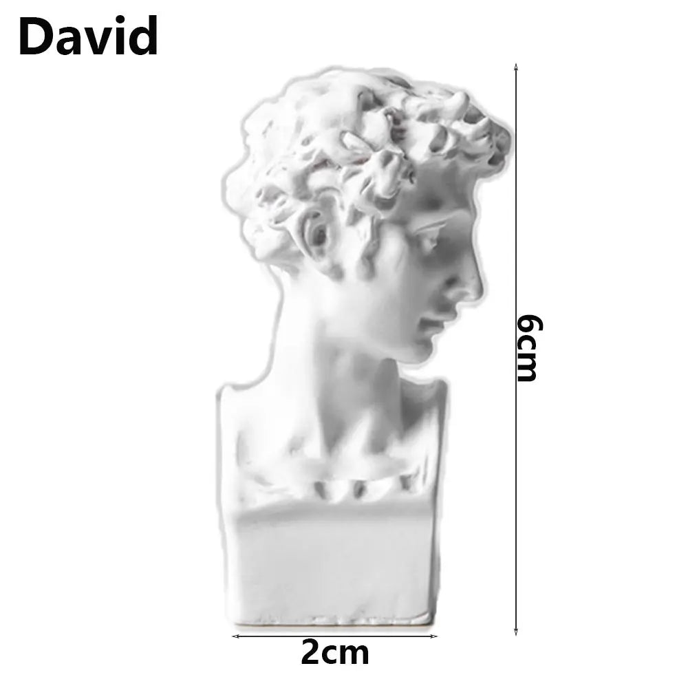buste sculptural blanc poli résine mythologie grecque classique ornement figurinescrição