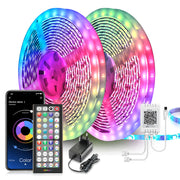 ruban led multicolore bluetooth télécommande application smartphone ambiance personnalisable chambre cuisine salon