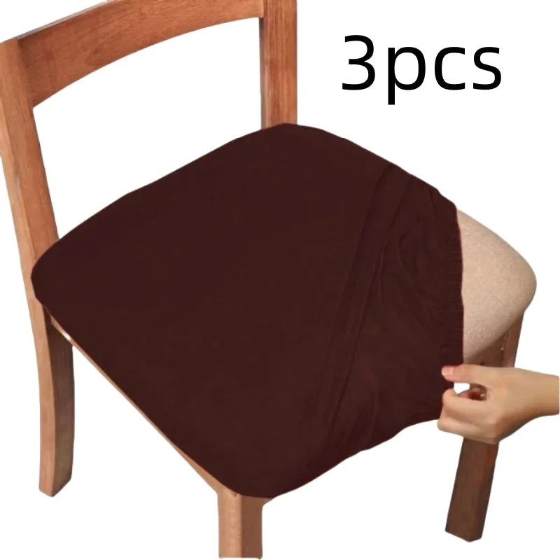 housses chaise élastiques polyester simples sans motif gris bleu marine beige clair bordeaux noir