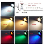 ampoules led argentées modernes 12v 24v 3000k 4000k 6000k ip68 étanches