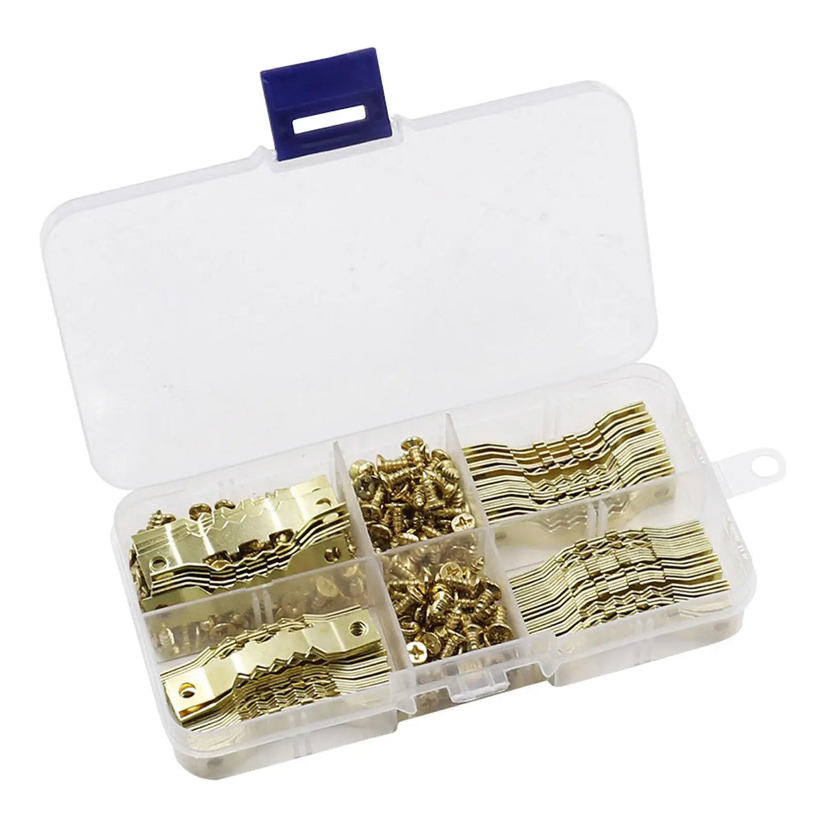 accessoires décoration murale clips dorés boîte rangement classiques bricolage fixations métalliques lisses robustes élégantes
