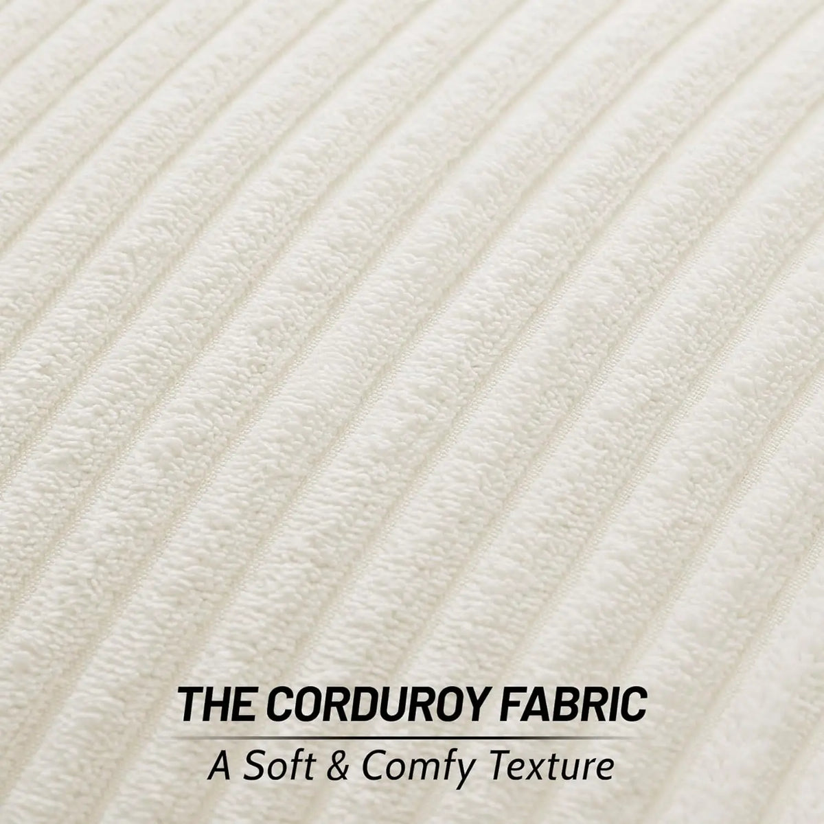 housse coussin velours côtelé rayée beige décorative canapé salon lit moderne doux