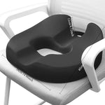 coussin soutien assise donut forme mémoire forme noir ergonomique poignée portable post partum sciatique