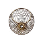 abat jour ball clip on doré filetage métal opacité classique suspension