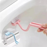 brosse nettoyer wc rose bleu vert moderne pois blancs adhésif fixe poignée portable respectueux