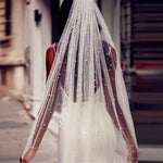 voile mariée blanc classique femme wedding bohemia romantique trendy original photo party bridal