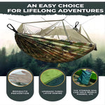 hamac double moustiquaire vert olive blanc tissu confortable transparent pratique léger