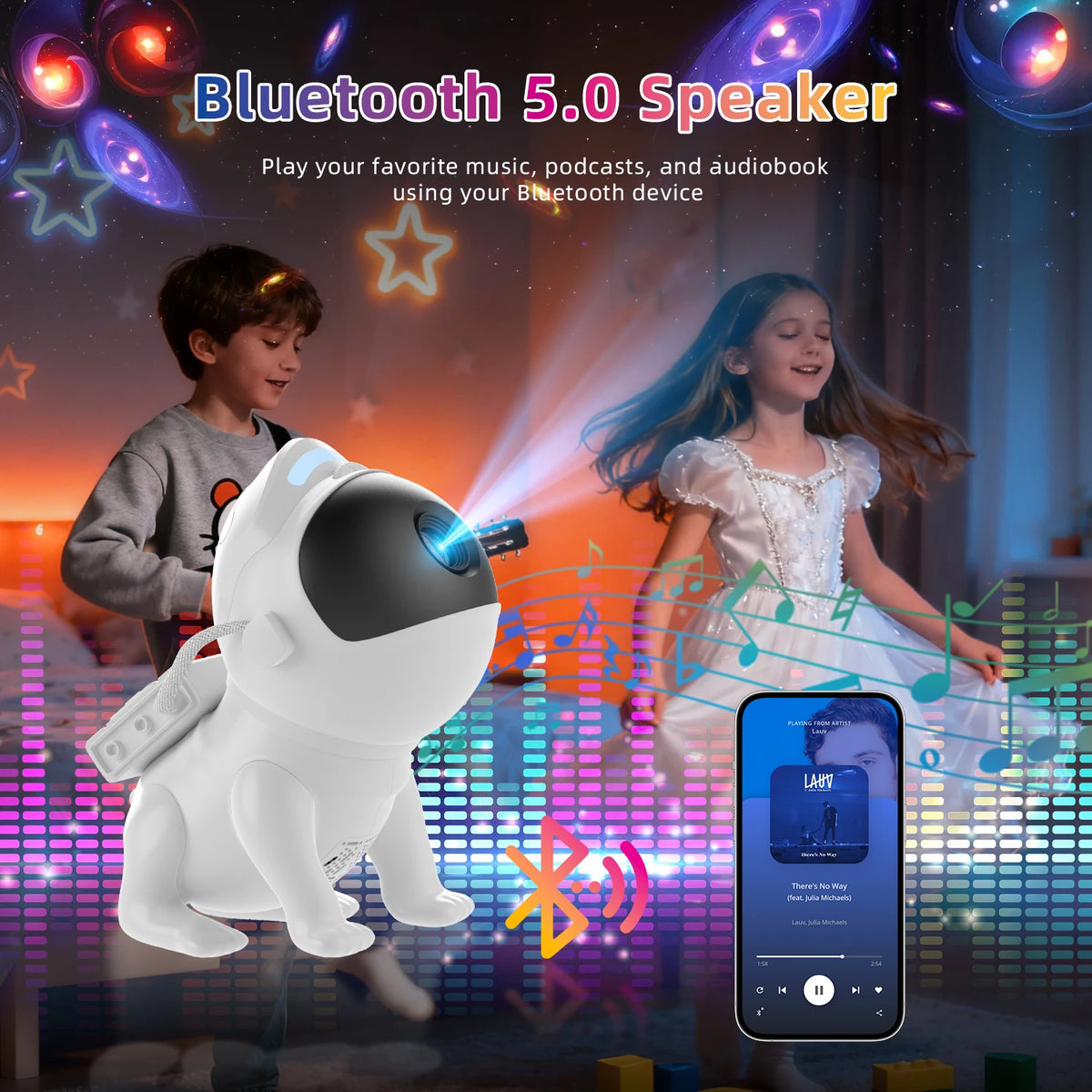 projecteur d'étoiles veilleuse blanche moderne projection étoiles chambre enfants discothèque lumière
