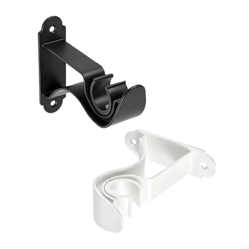 supports rideau fer noir blanc modernes tringle 22 28mm