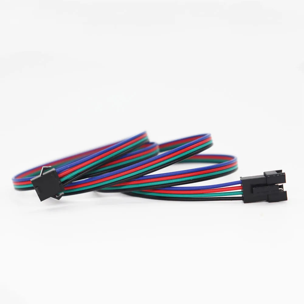 câbles électrique extension 24v led 2pin 3pin 4pin 5pin noir rouge vert bleu