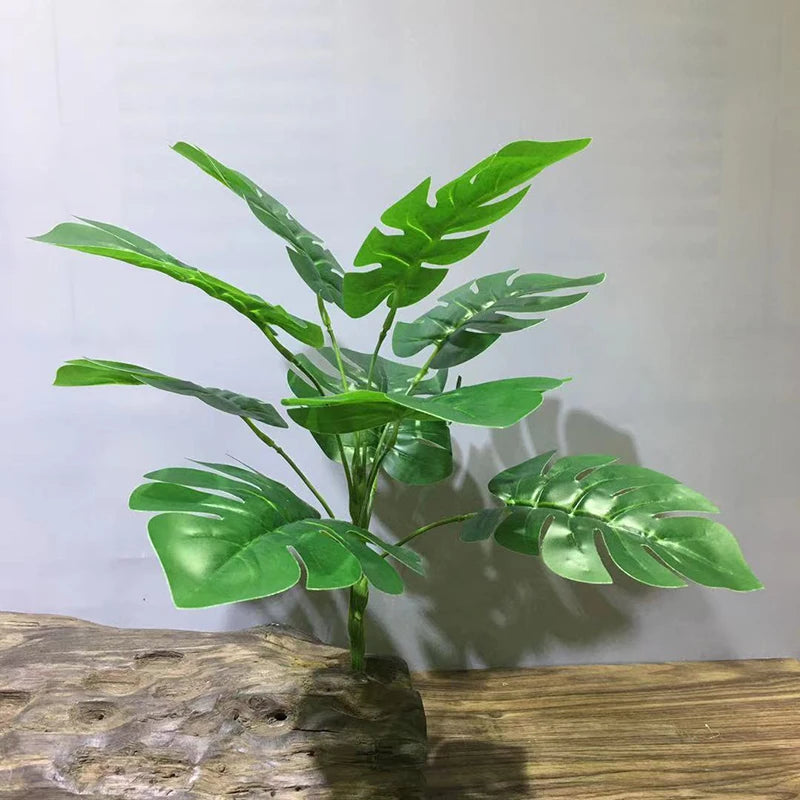 plantes artificielles feuilles ovales vert clair vert foncé naturel accrochées extérieur decoration 90cm 23feuilles