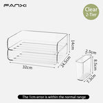organisateur transparent moderne clips porte crayons pochettes rangement accessoires scissors horloge
