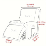 housses fauteuil beige gris bleu marine velours doux moderne confortable machine lavable anneaux fixations