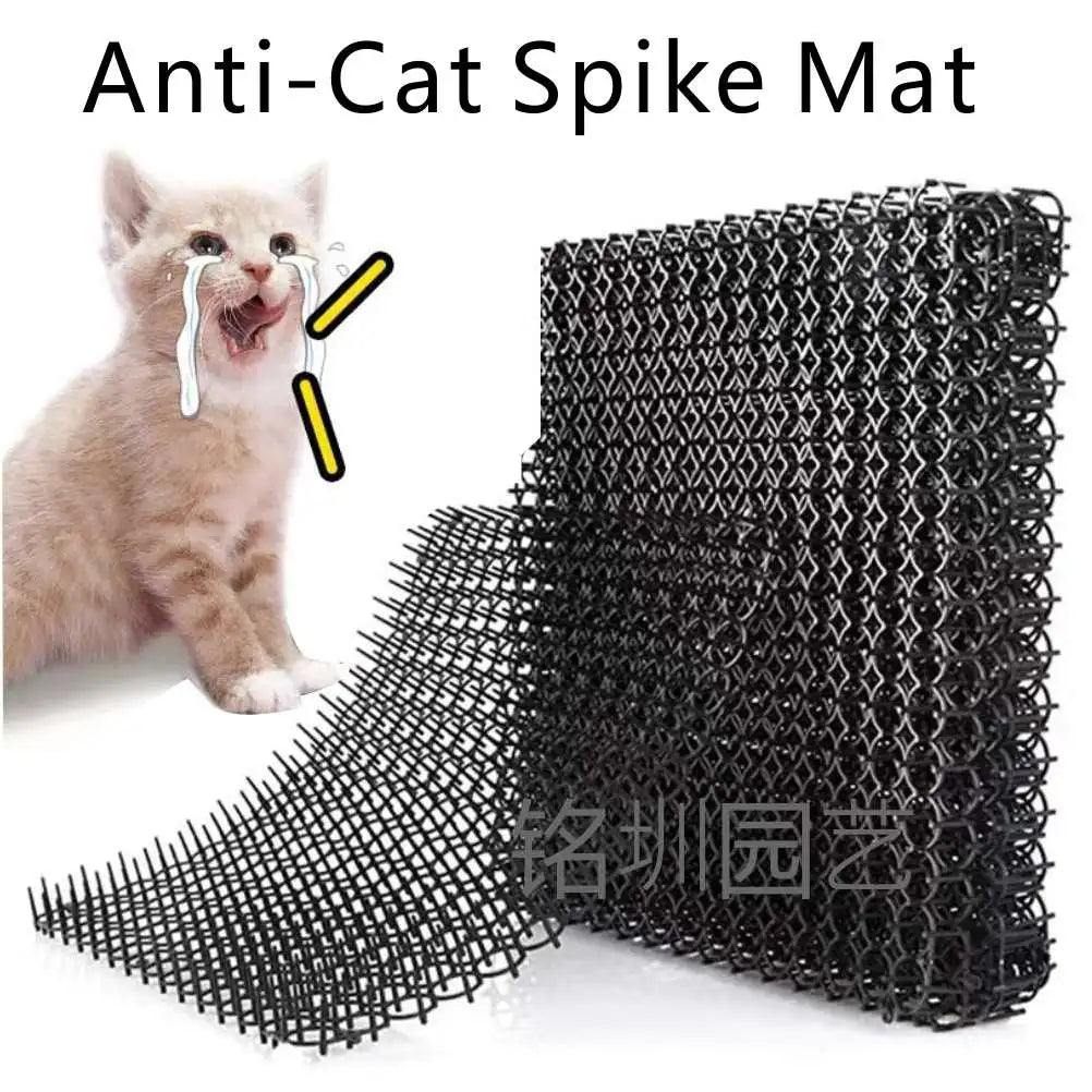 tapis anti chat noir grille pointes clips moderne jardin dissuasion animauxextérieur 12 pièces