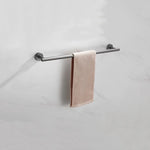 porte serviettes bain mural acier inoxydable noir mat moderne salle bain