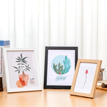 cadre photo bois moderne blanc noir fleurs paysages 10x15cm 9x13cm