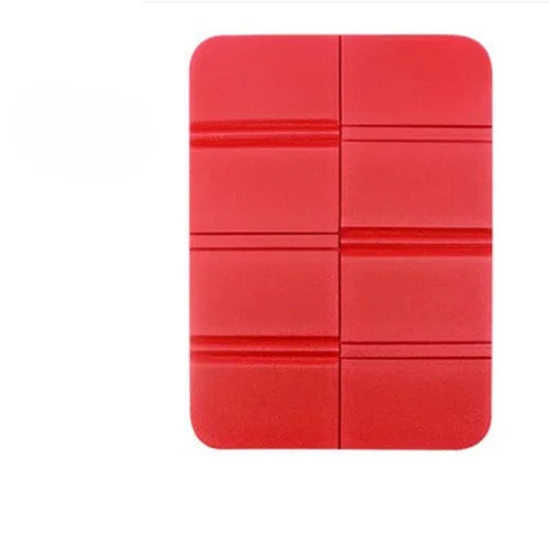 coussin camping bleu plié imperméable mousse pe pvc plissé extérieur pique nique randonnée