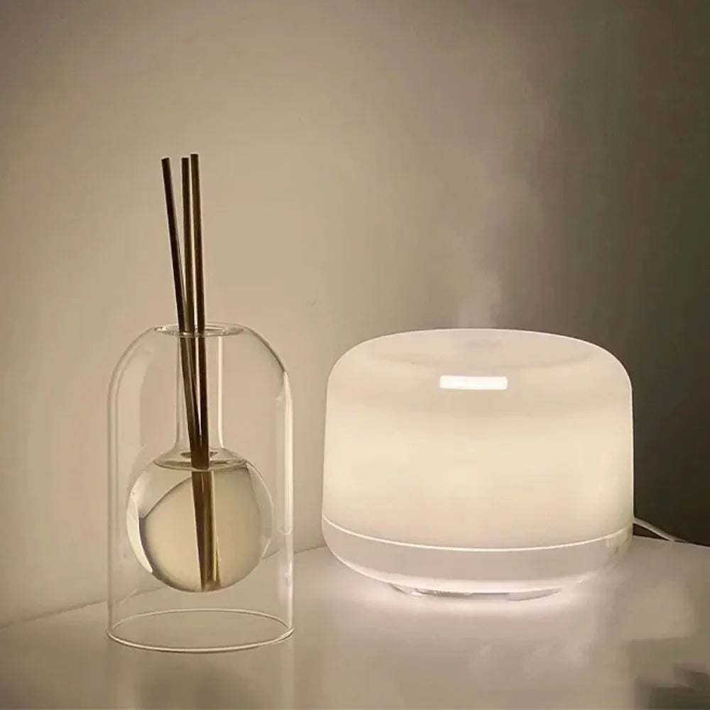 diffuseur huiles essentielles verre transparent moderne bâtonnets parfum inclusion liquide