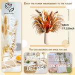 Bouquet fleurs séchées orange rustique décoration intérieure anniversaire fête casa