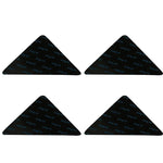 anti dérapants tapis motif géométrique moderne adhésif double face réutilisables 12 pièces noir gris