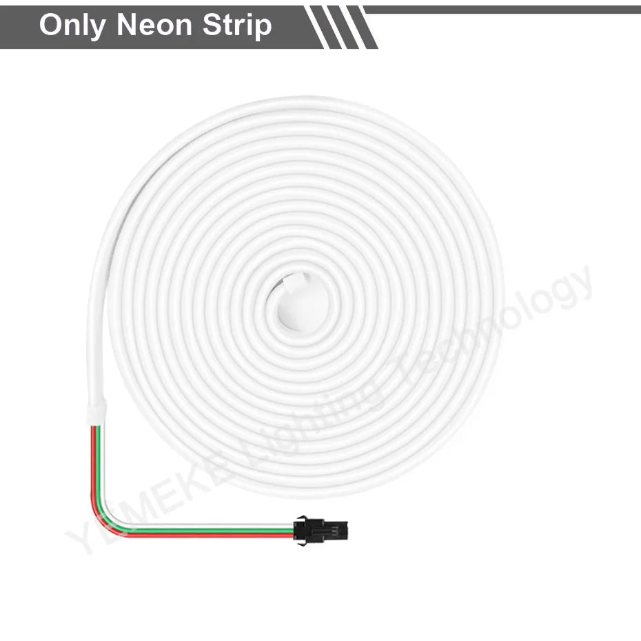 ruban led néon multicolore 12v 96leds smd controle bluetooth wifi tuya app moderne étanche
