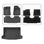 tapis sol coffre voiture noir rayures horizontales moderne imperméable tpe