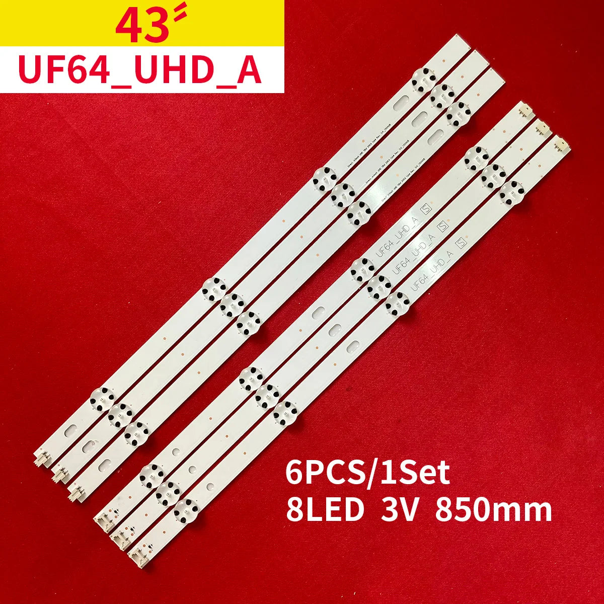 bandes led blanc points noirs connecteurs modernes rétro éclairage 850mm 3v led électronique