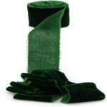 ruban velours vert foncé texture veloutée double face 4cm largeur décoration mariage emballage cadeau
