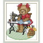 broderie point croix motifs floraux cartons multicolores peintures coton plié artisanal DIY