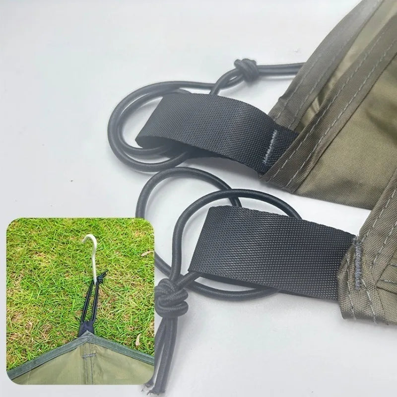 tapis sol imperméable tente camping uni vert olive moderne plage sable