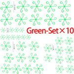 clips plante réutilisables différents diamètres noir vert rouge moderne minimaliste