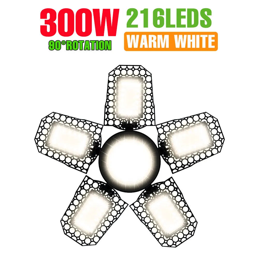 lampe led déformable noire moderne grille perforations 100w 200w 300w e26 e27