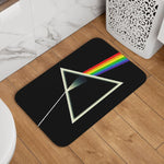 tapis moderne noir blanc arc ciel triangle imperméable antidérapant coton polyester porte sol bain