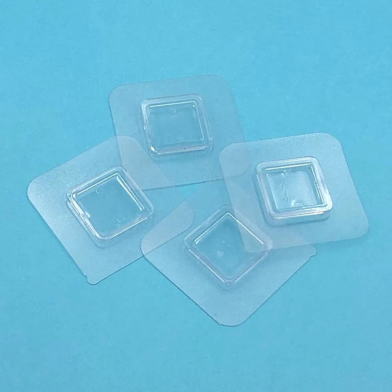 support bijoux transparent adhésif moderne 7cm 3cm 6cm 6cm echangetable