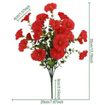 bouquet artificiel violet rose jaune blanc moderne décoration intérieur minimaliste fleurs simples feuilles vertes
