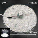 plafonnier led rond blanc moderne clips fixation 12w 18w 24w 36w 110240v