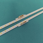 ruban led blanc lumiere jaune espaces reguliers moderne connecteur souder 78 leds 71cm