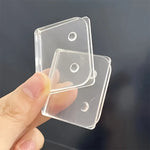 attaches rideau polonais transparentes texturées moderne minimaliste trous adhésif