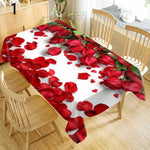 nappe table imperméable fleurs thème noël rouge bleu jaune vert mariage festive moderne