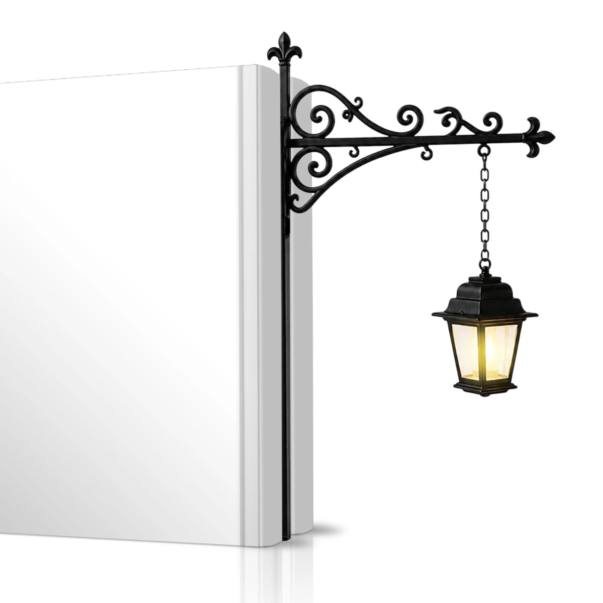 lampe lecture suspendue vintage lampe noir motif fleuri décoration chambre étude lumière led nocturne