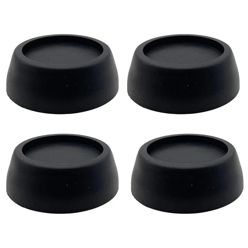 pieds meubles anti vibration caoutchouc noir adhésifs absorption chocs universels moderne antiderapants 4pcs