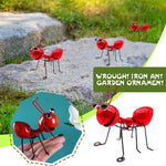 figurines insectes métal brillant vert bleu orange rouge artisanal moderneextérieur jardin décoration