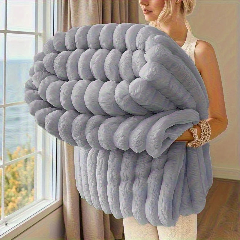 couverture polaire douce motif spirale moderne lit voyage maison chaude confortable beige
