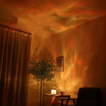lampe décorative led télécommande couleurs variées motif texturé transparent ambiance maison