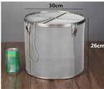 sacs assaisonnement acier inoxydable filtre cylindrique maille fine argenté moderne cuisine stockageversiblechains métalliques