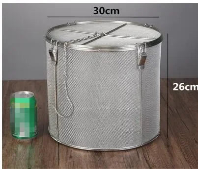 sacs assaisonnement acier inoxydable filtre cylindrique maille fine argenté moderne cuisine stockageversiblechains métalliques