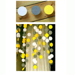 guirlande décorative papier cercles colorés festifs anniversaire mariage noël enfantin festive