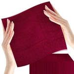 serviettes papier rouge bordeaux élégantes festives texturées brillantes opaques ensemble 20 pièces